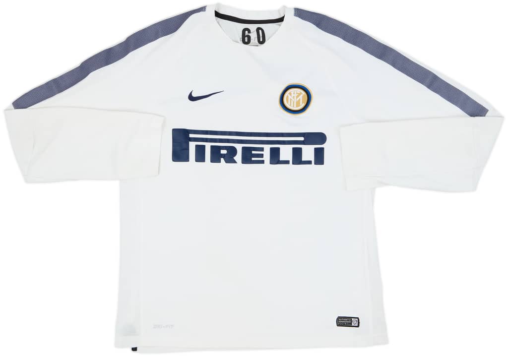 2014-15 Inter Milan Nike Player Issue Training L/S Shirt #60 - 7/10 - (L)