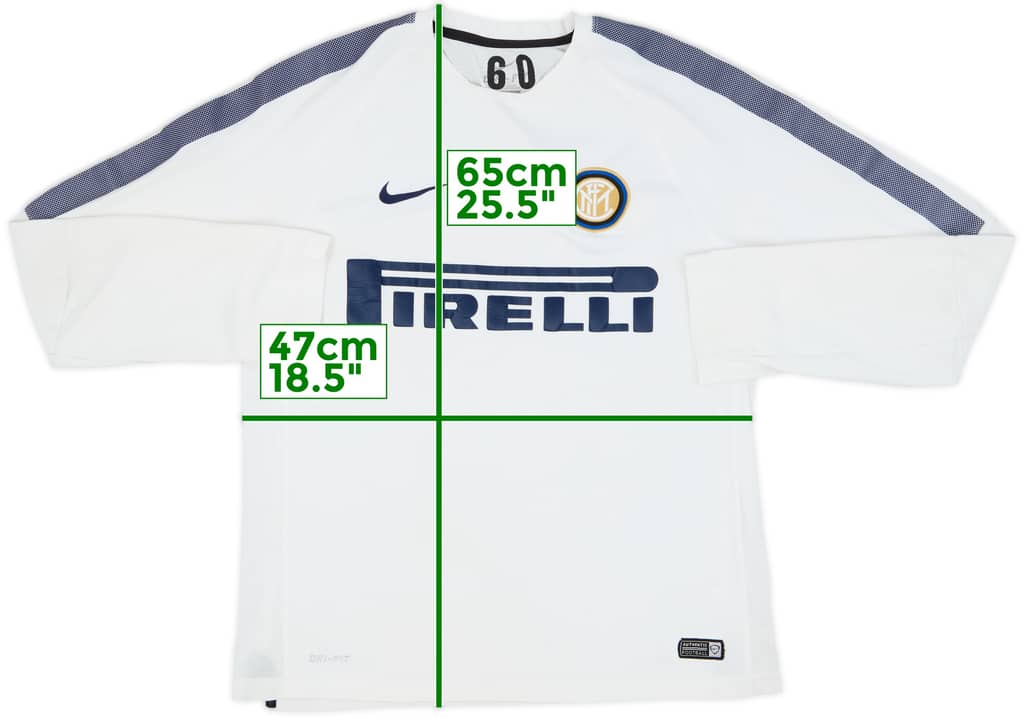 2014-15 Inter Milan Nike Player Issue Training L/S Shirt #60 - 7/10 - (L)