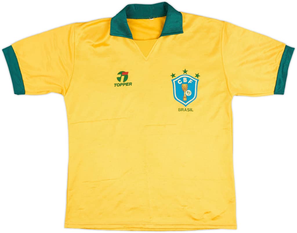 1985-88 Brazil Home Shirt - 6/10 - (M)