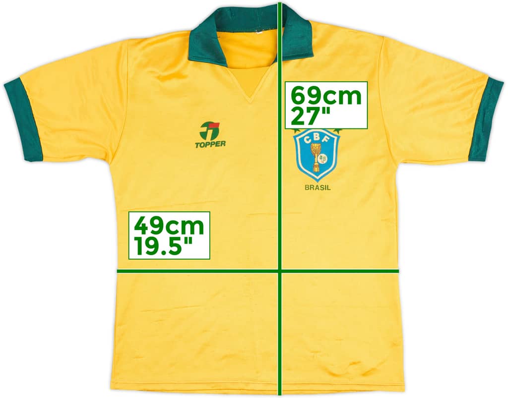 1985-88 Brazil Home Shirt - 6/10 - (M)