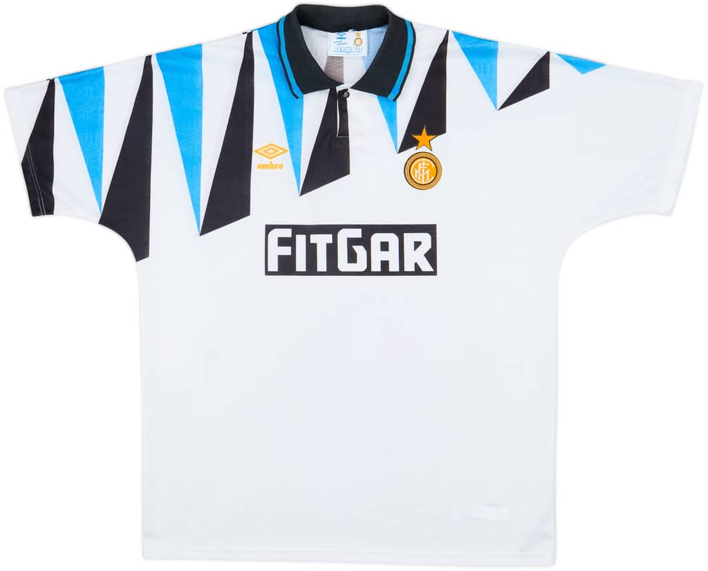 1991-92 Inter Milan Away Shirt - 7/10 - (XL)