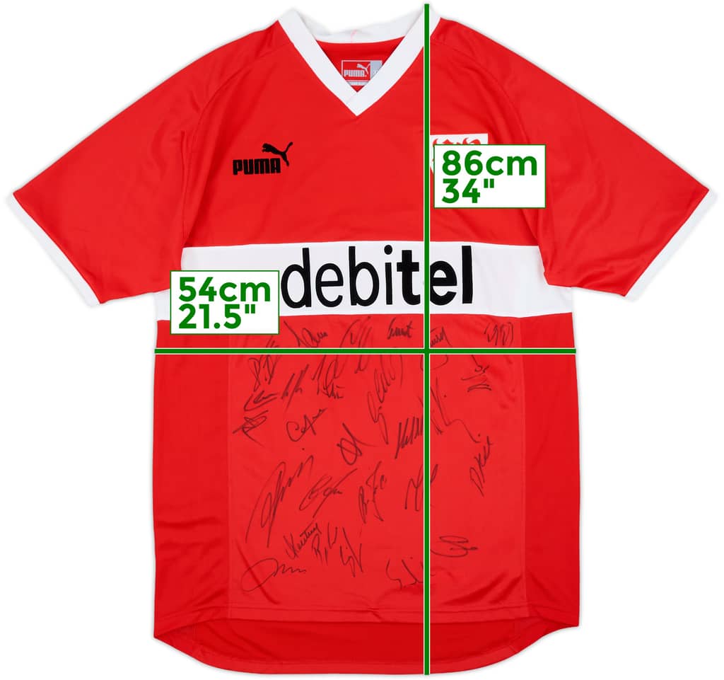 2003-04 Stuttgart Squad Signed Away Shirt - 8/10 - (XL)