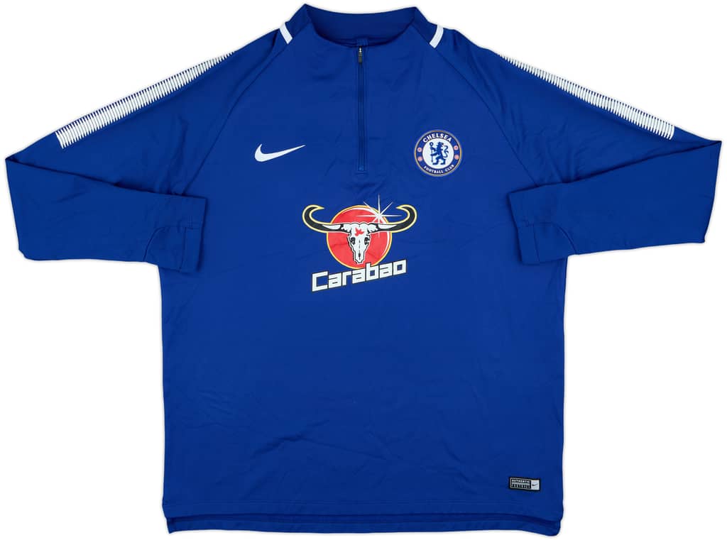2017-18 Chelsea Nike 1/4 Zip Training Top - 8/10 - (XL)
