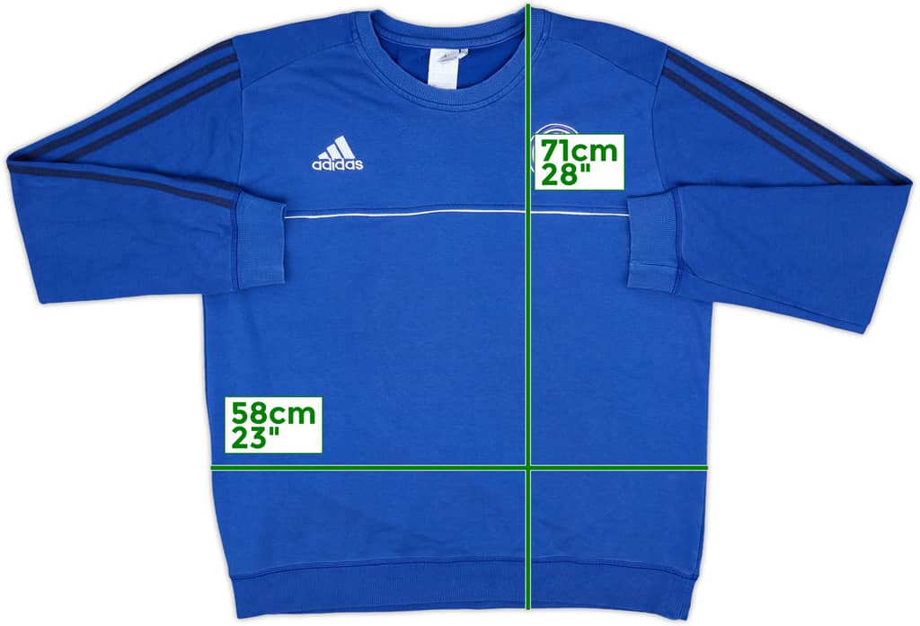 2017-18 Schalke adidas Sweat Top - 8/10 - (XL)