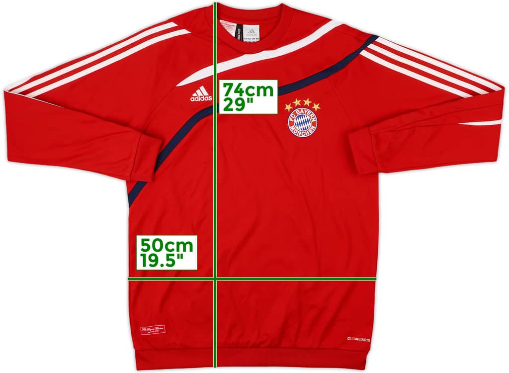 2009-10 Bayern Munich adidas Sweat Top - 9/10 - (XL.Boys)