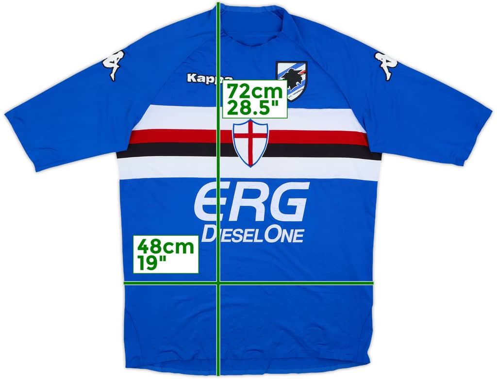 2006-07 Sampdoria Player Issue Home Shirt - 5/10 - (L)