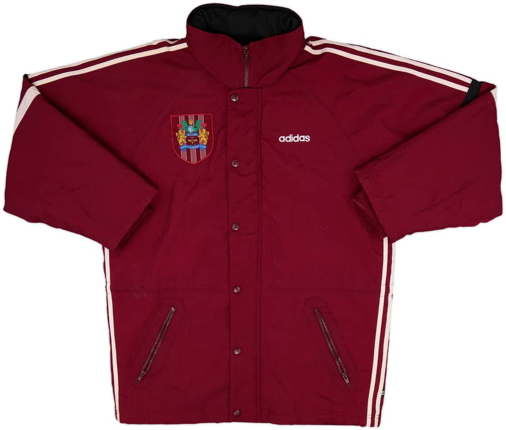 1996-98 Burnley adidas Padded Bench Coat - 7/10 - (S)