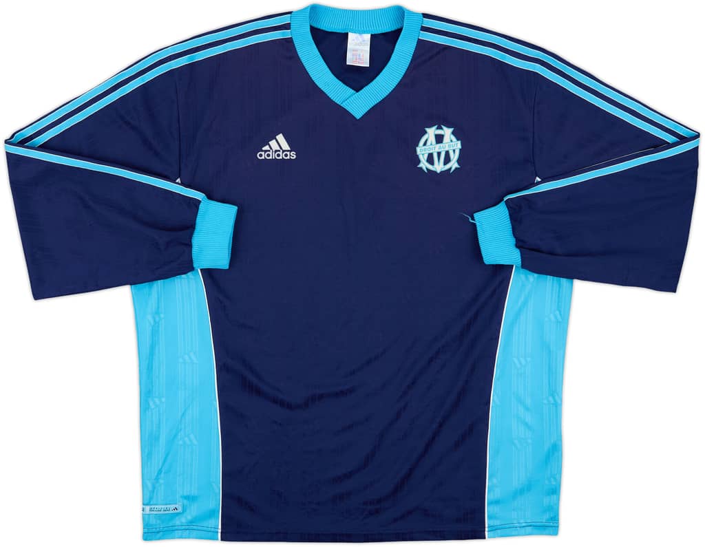 1999-00 Olympique Marseille adidas Training L/S Shirt - 8/10 - (XL)