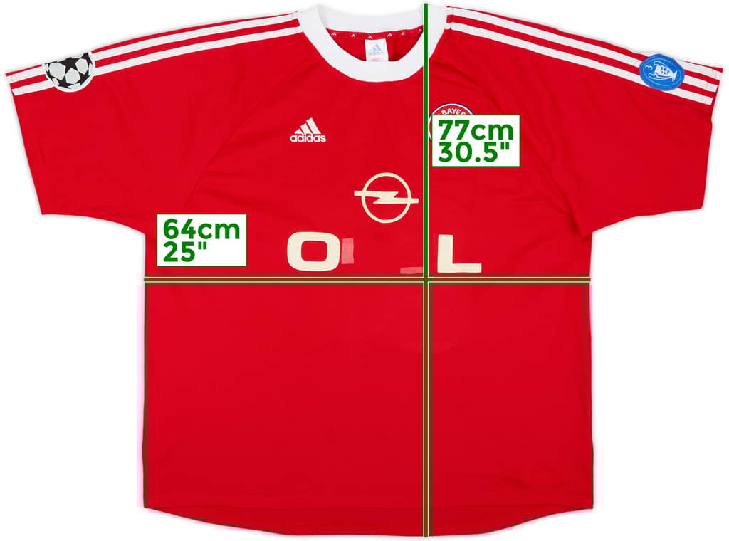 2000-01 Bayern Munich CL Home Shirt - 4/10 - (XXL)