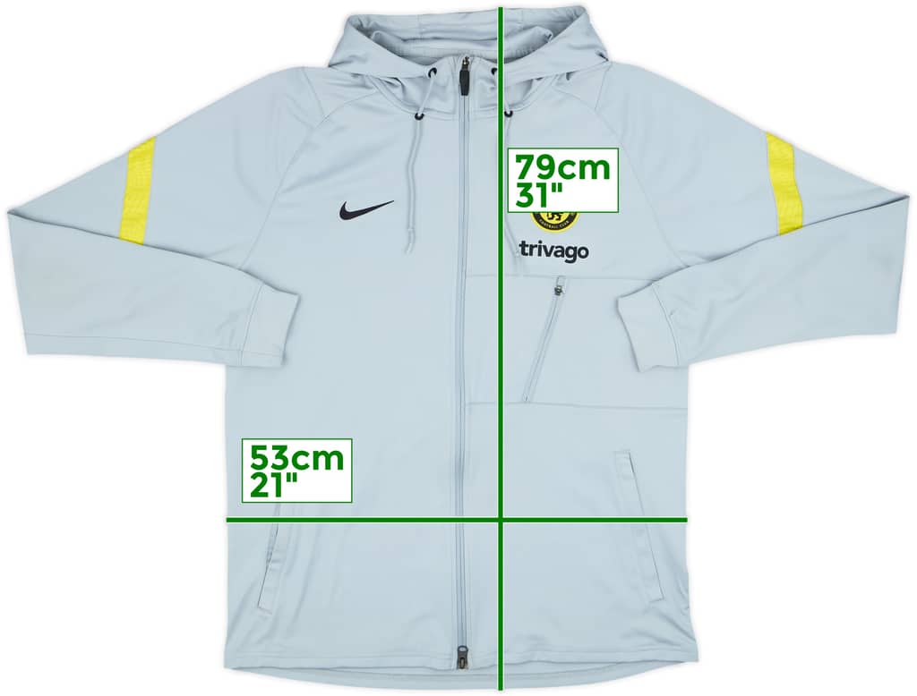 2021-22 Chelsea Nike Hooded Track Jacket - 8/10 - (L)