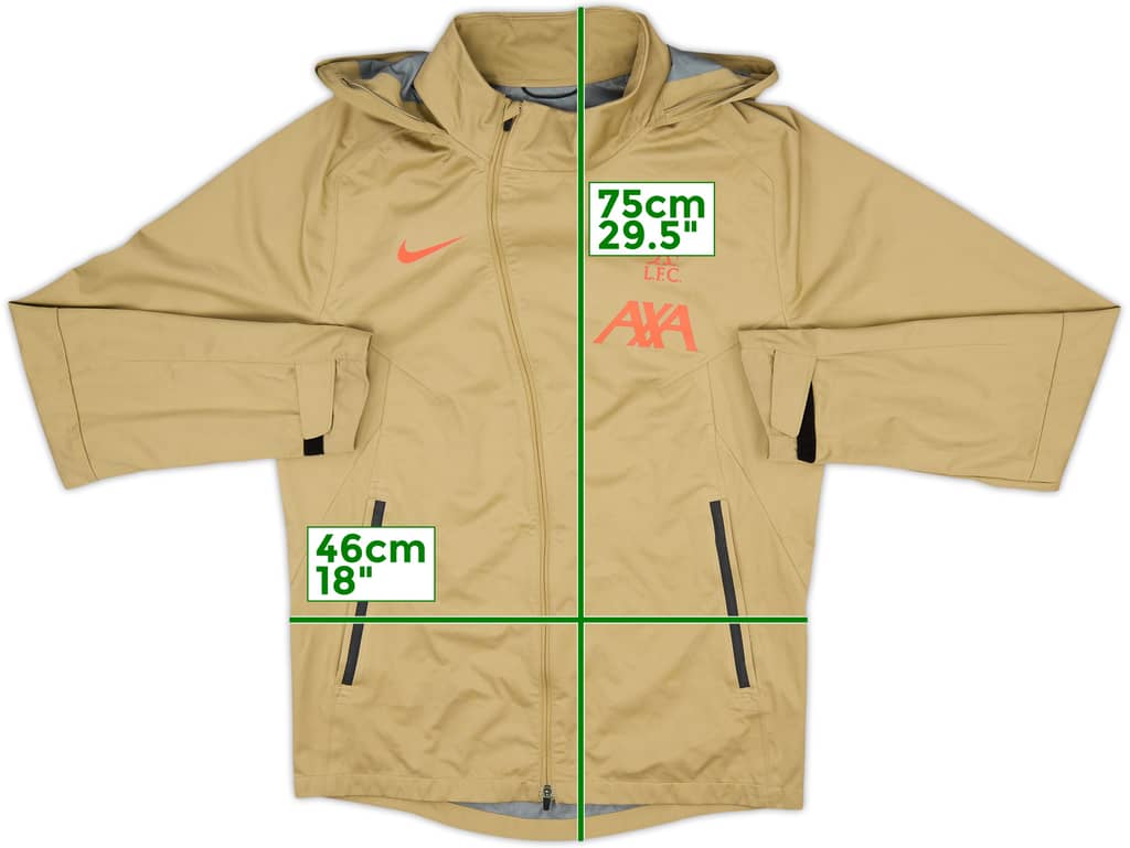 2021-22 Liverpool Nike Hooded Rain Jacket - 8/10 - (S)
