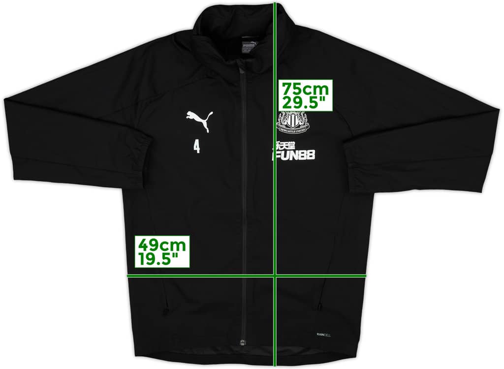 2018-19 Newcastle Player Issue Puma Hooded Rain Jacket #4 - 9/10 - (S)