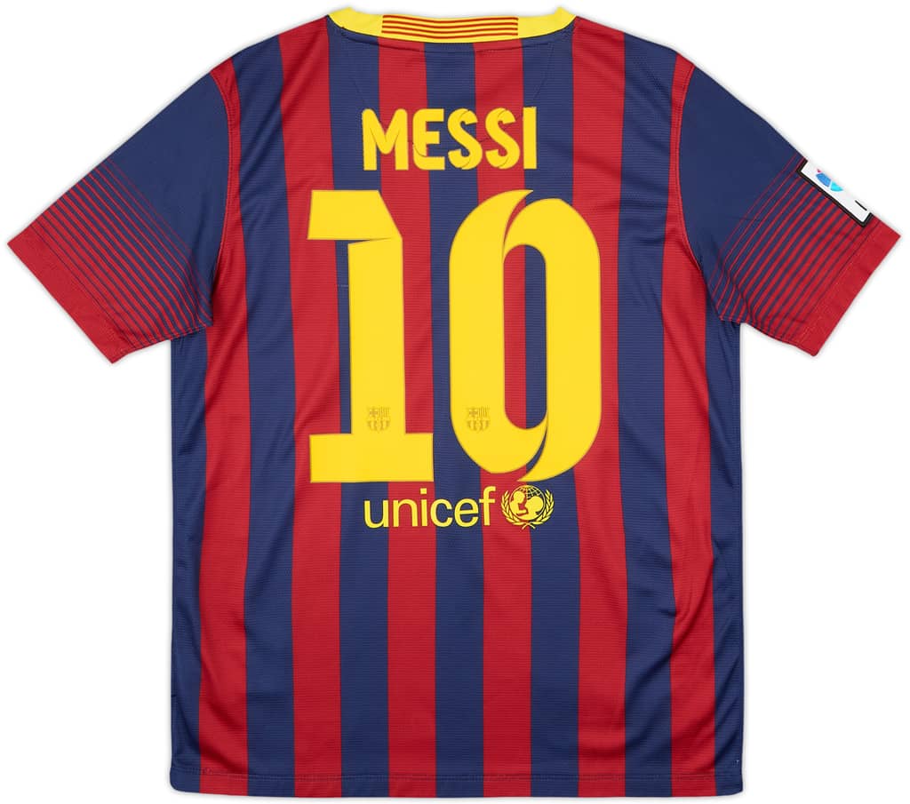2013-14 Barcelona Home Shirt Messi #10 (XL.Boys)