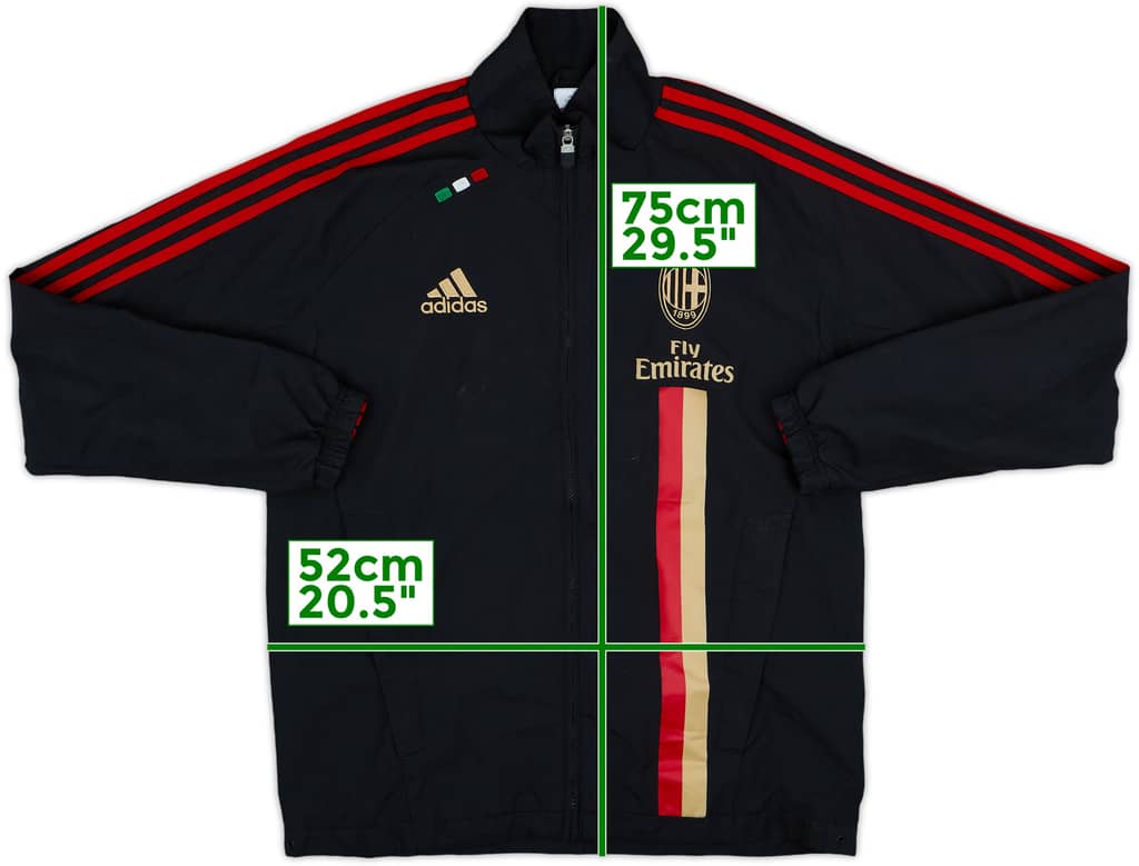 2011-12 AC Milan adidas Track Jacket - 7/10 - (S)