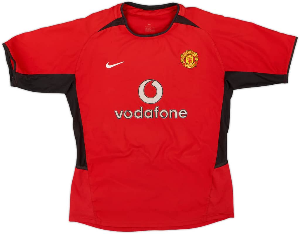 2002-04 Manchester United Home Shirt - 7/10 - (M.Boys)
