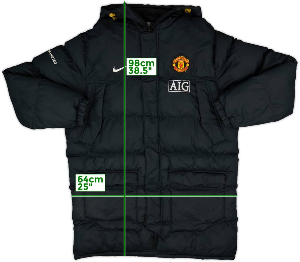 2008-09 Manchester United Nike Padded Bench Coat - 8/10 - (XL)