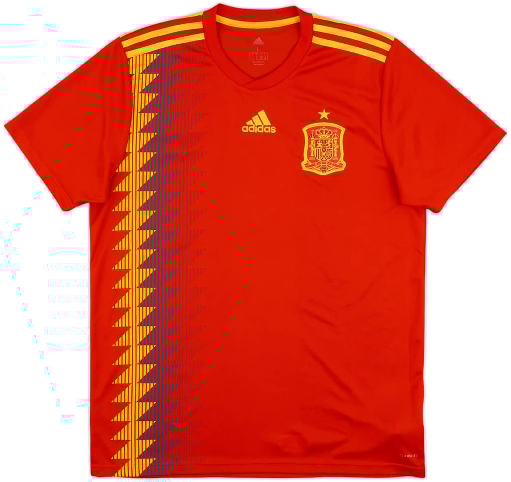 2018-19 Spain Home Shirt - 9/10 - (L)