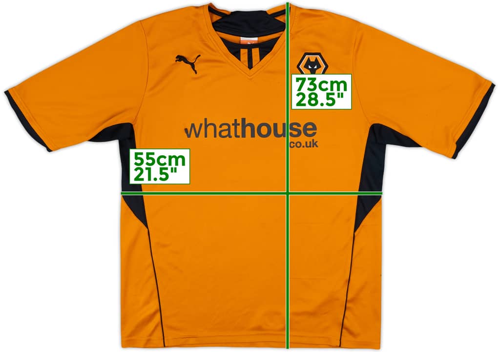 2013-14 Wolves Home Shirt - 6/10 - (XL)