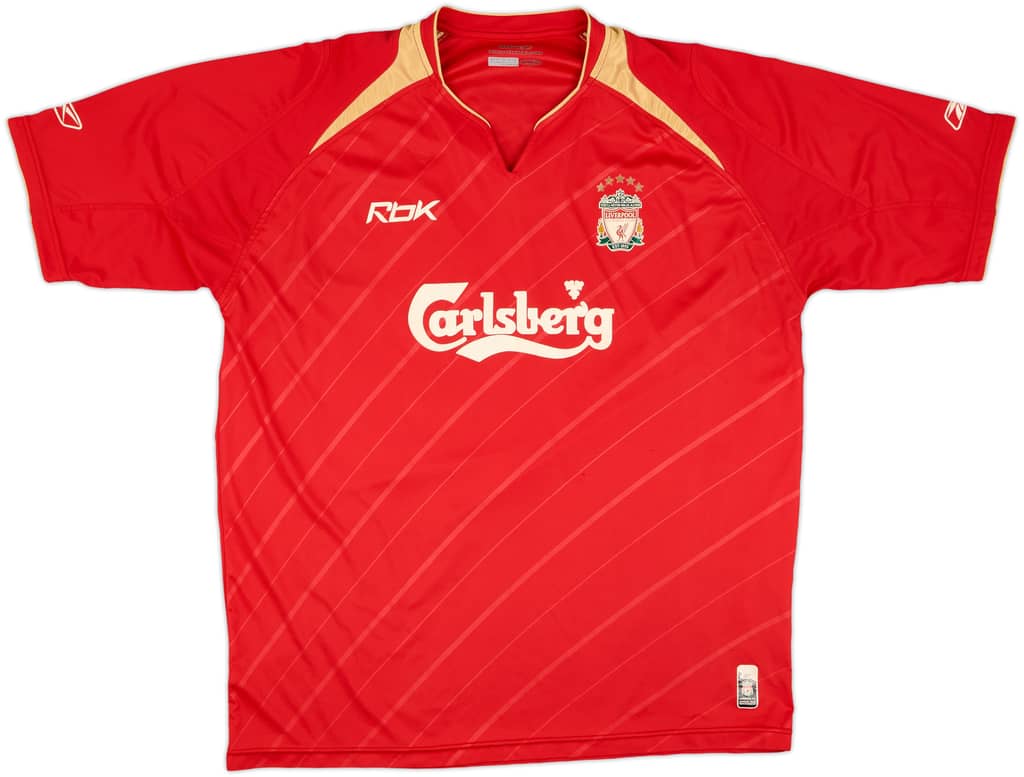 2005-06 Liverpool CL Home Shirt - 6/10 - (XL)