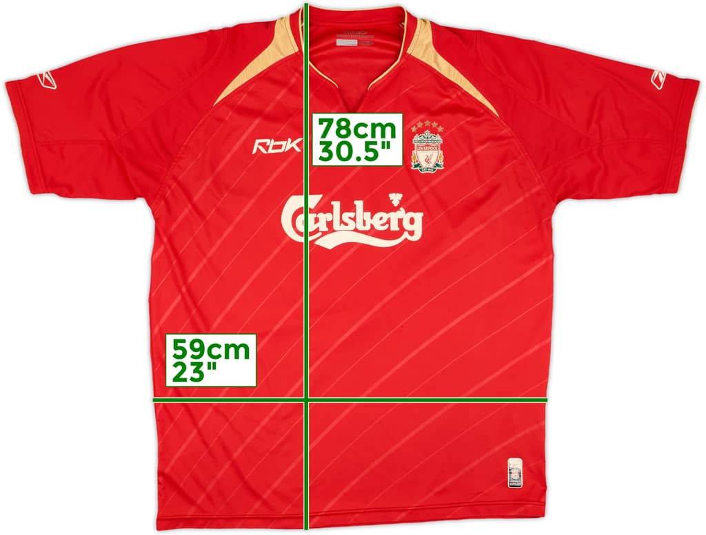 2005-06 Liverpool CL Home Shirt - 6/10 - (XL)