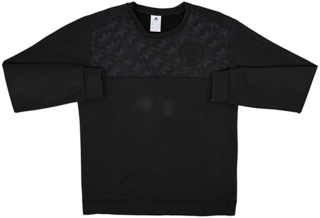 2017-18 Manchester United adidas Sweat Top - 8/10 - (M)