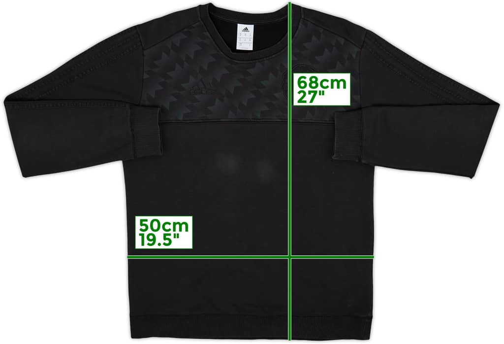 2017-18 Manchester United adidas Sweat Top - 8/10 - (M)