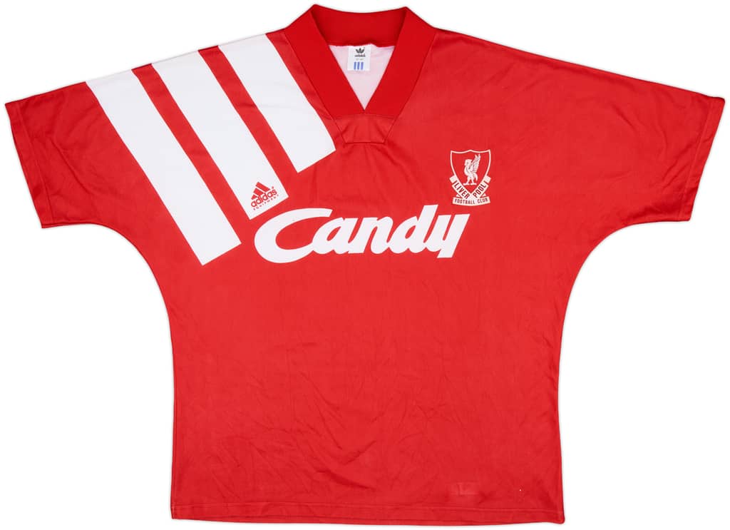 1991-92 Liverpool Home Shirt - 8/10 - (L/XL)