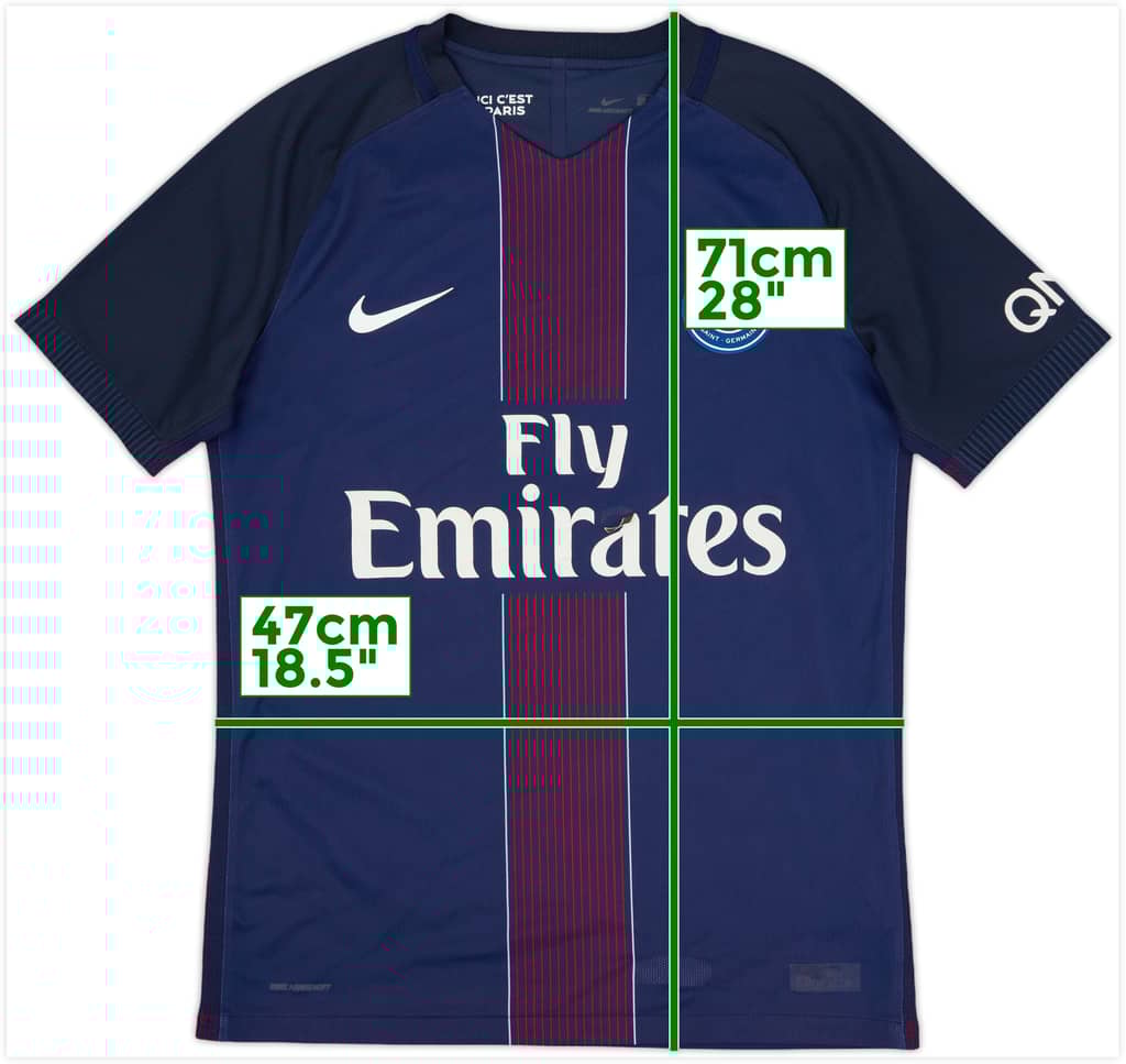 2016-17 Paris Saint-Germain Authentic Home Shirt - 5/10 - (M)
