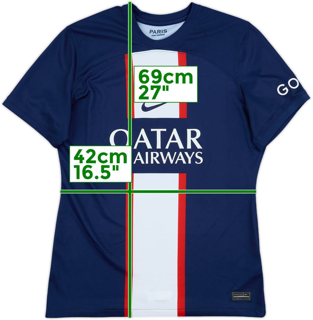 2022-23 Paris Saint-Germain Home Shirt - 10/10 - (Women's M)