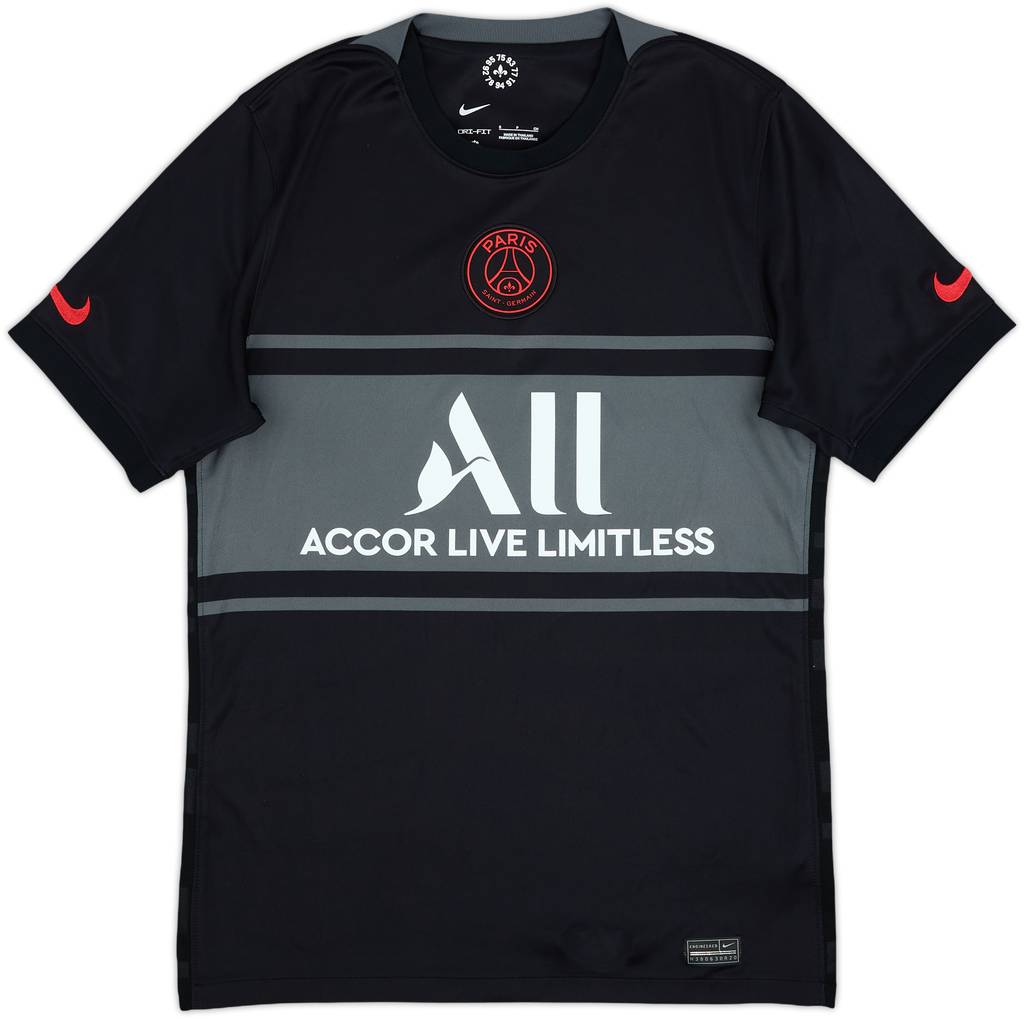 2021-22 Paris Saint-Germain Third Shirt - 8/10 - (S)