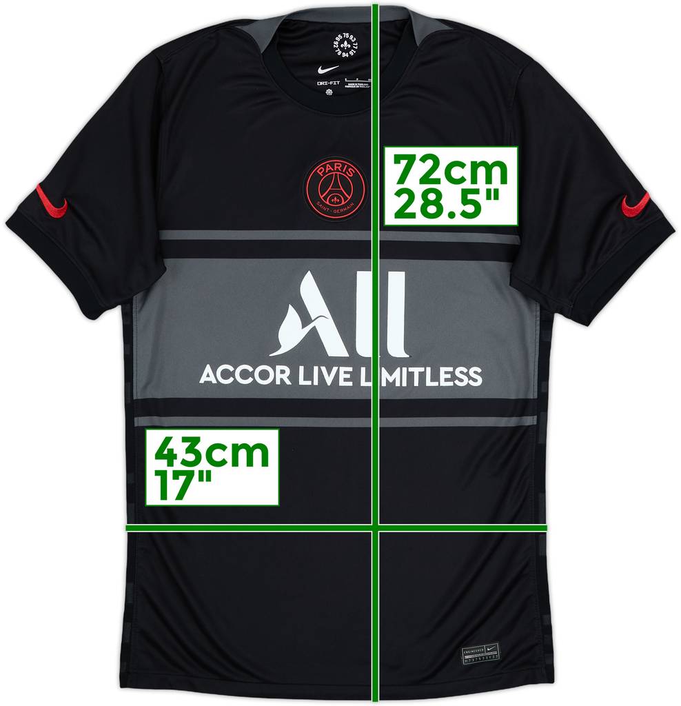 2021-22 Paris Saint-Germain Third Shirt - 6/10 - (S)