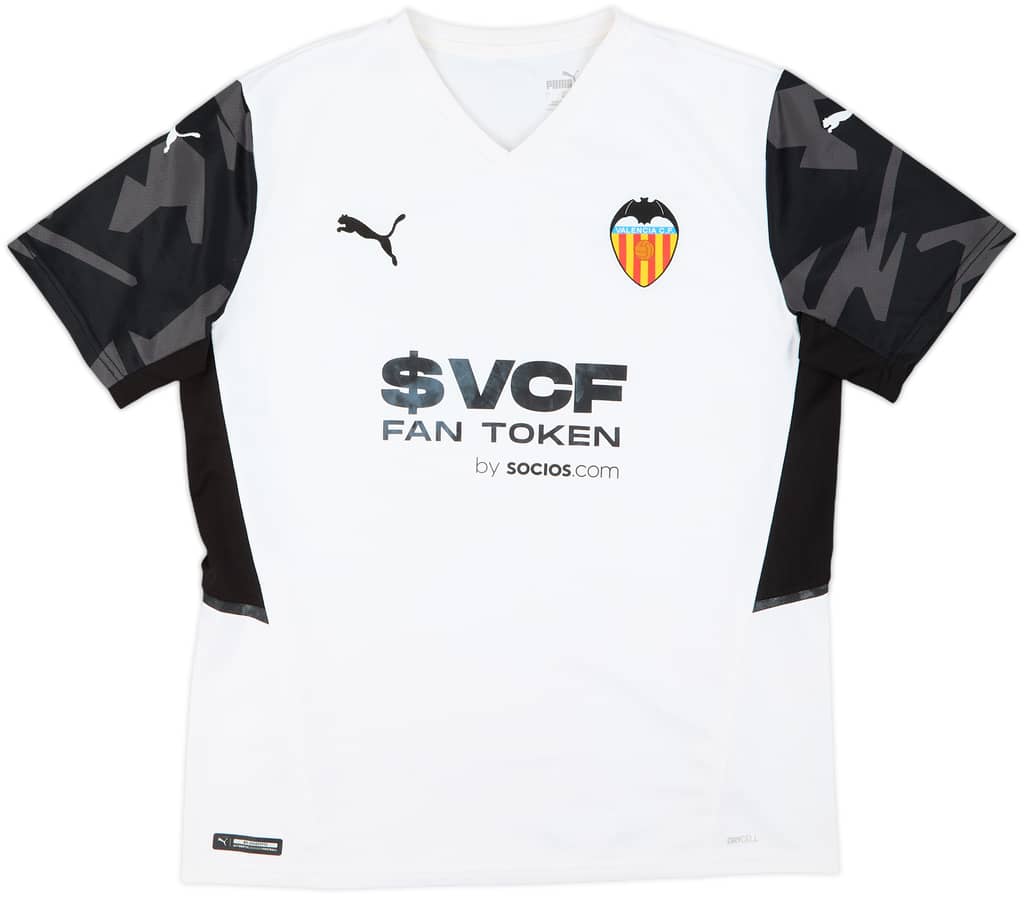 2020-21 Valencia Home Shirt - 6/10 - (L)