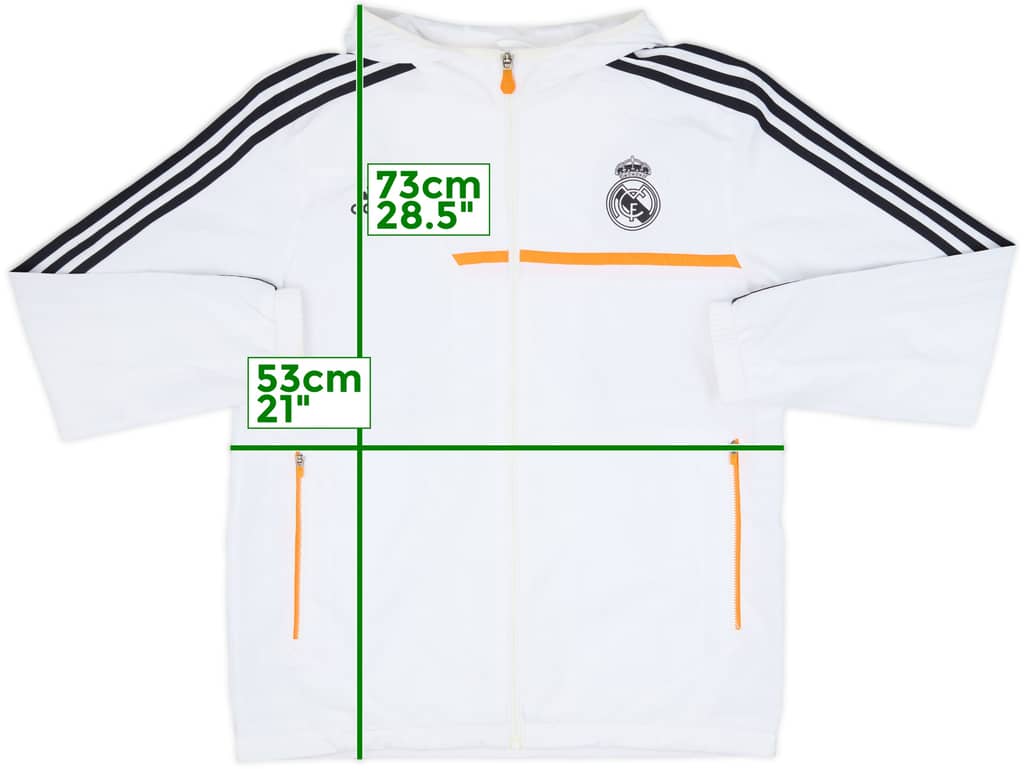 2013-14 Real Madrid adidas Hooded Track Jacket - 7/10 - (M)