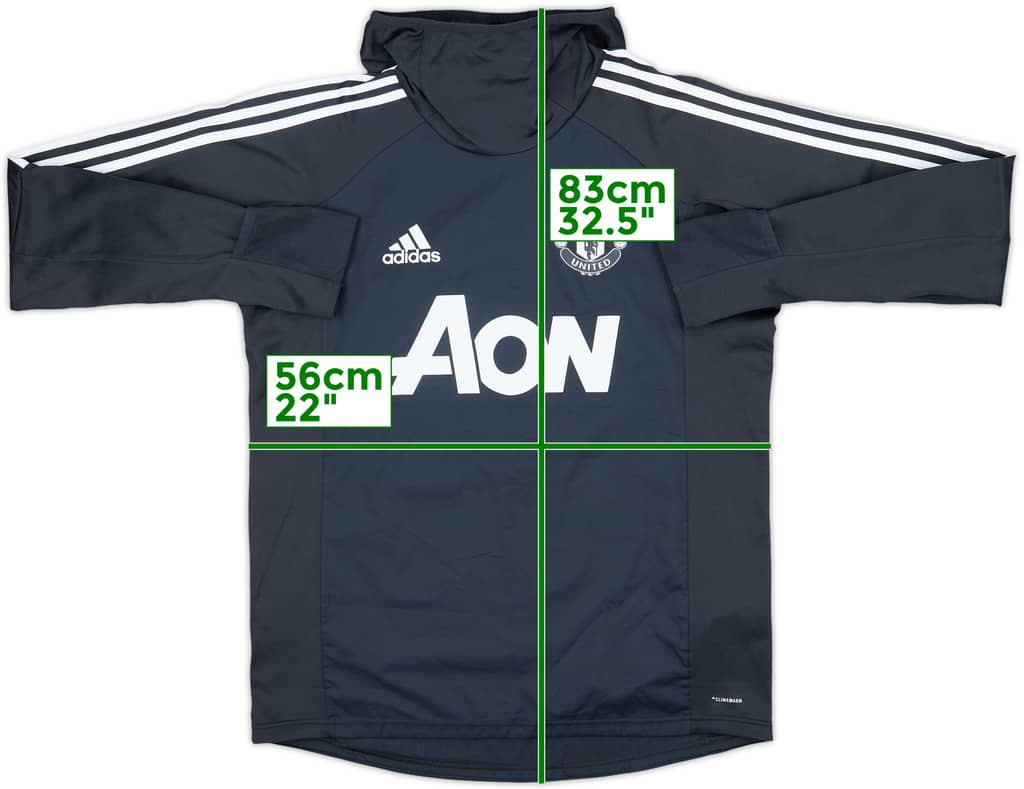 2017-18 Manchester United adidas Hooded Windbreaker - 10/10 - (M)