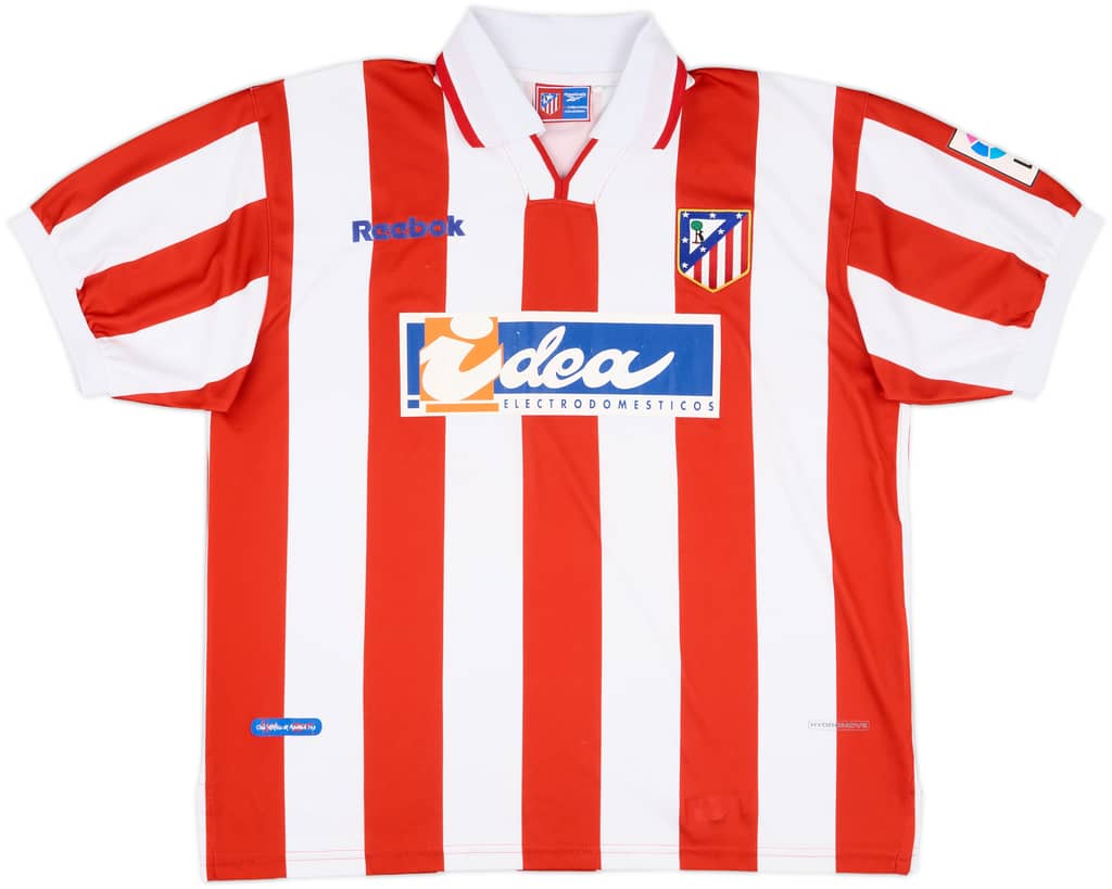 2000-01 Atletico Madrid Home Shirt - 8/10 - (L)