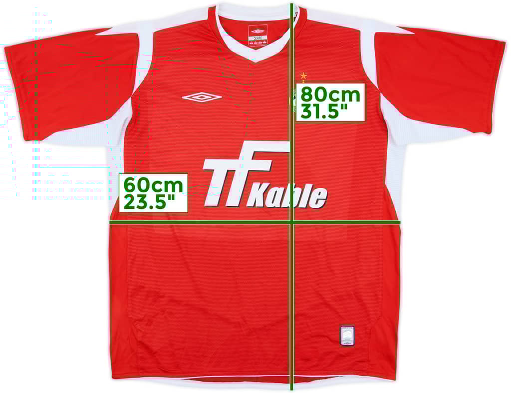 2006-07 Wisla Krakow Home Shirt - 8/10 - (L)