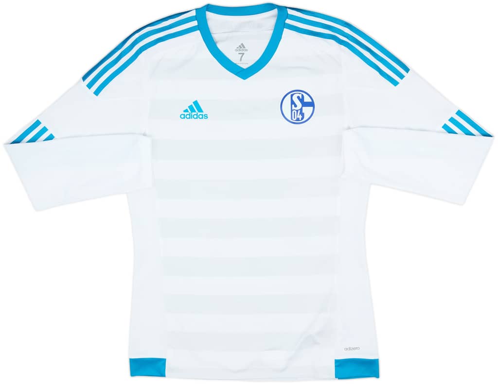 2016-17 Schalke Player Issue Away L/S Shirt - 8/10 - (M/L)