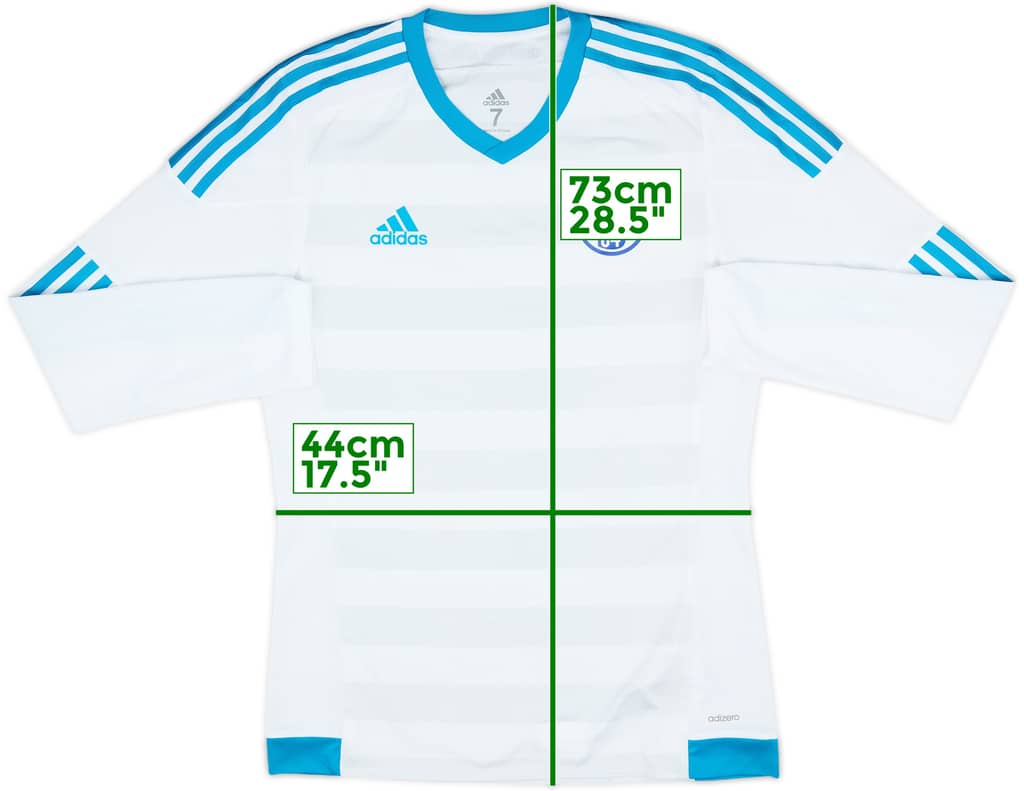 2016-17 Schalke Player Issue Away L/S Shirt - 8/10 - (M/L)