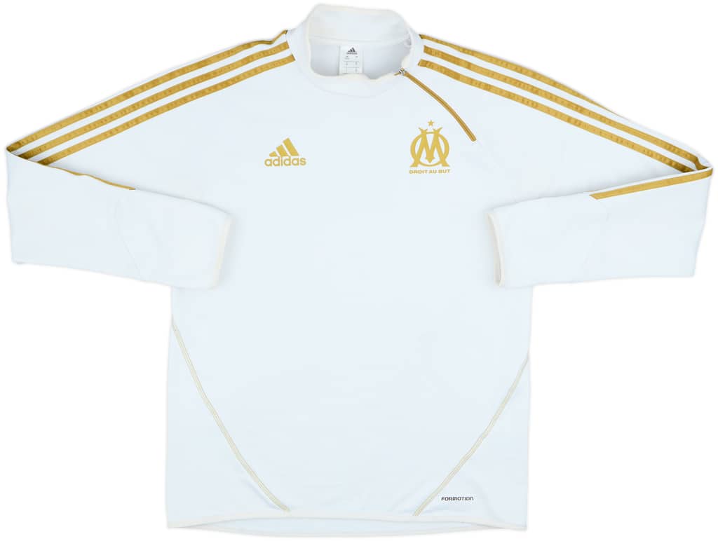 2013-13 Olympique Marseille adidas 1/4 Zip Drill Top - 6/10 - (L)