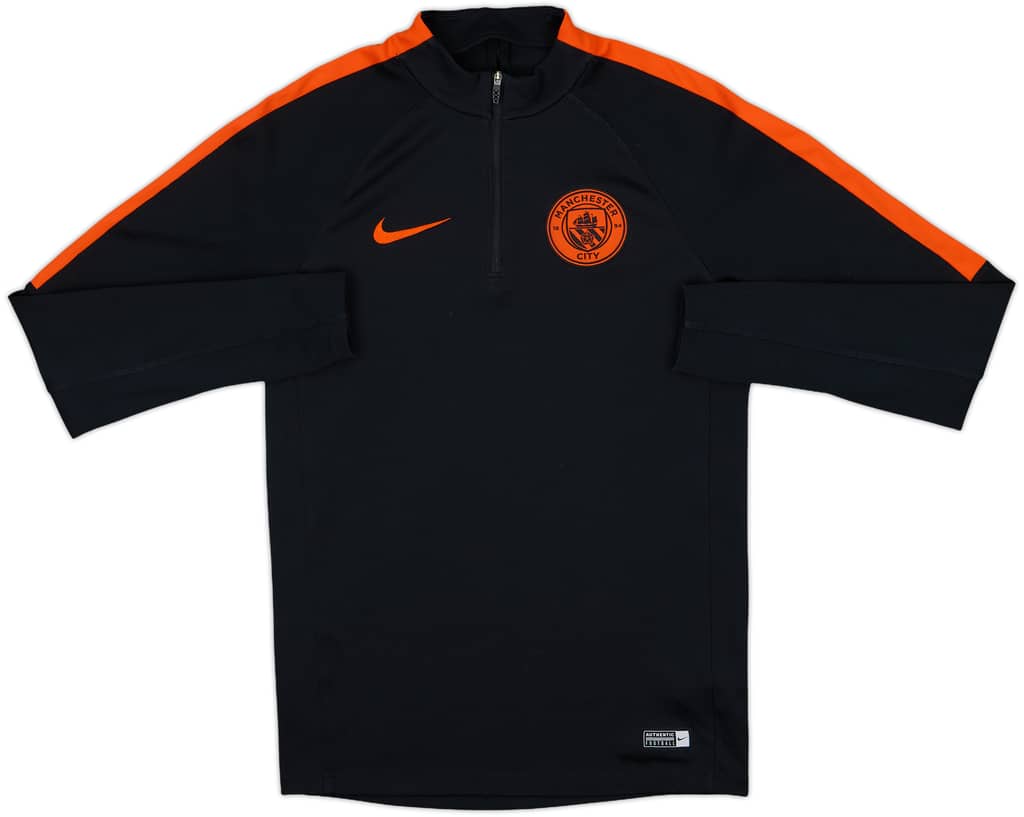 2016-17 Manchester City Nike 1/4 Zip Drill Top - 6/10 - (S)