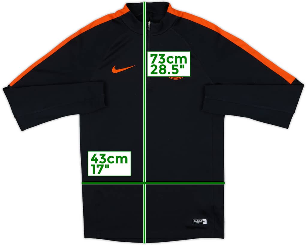 2016-17 Manchester City Nike 1/4 Zip Drill Top - 6/10 - (S)