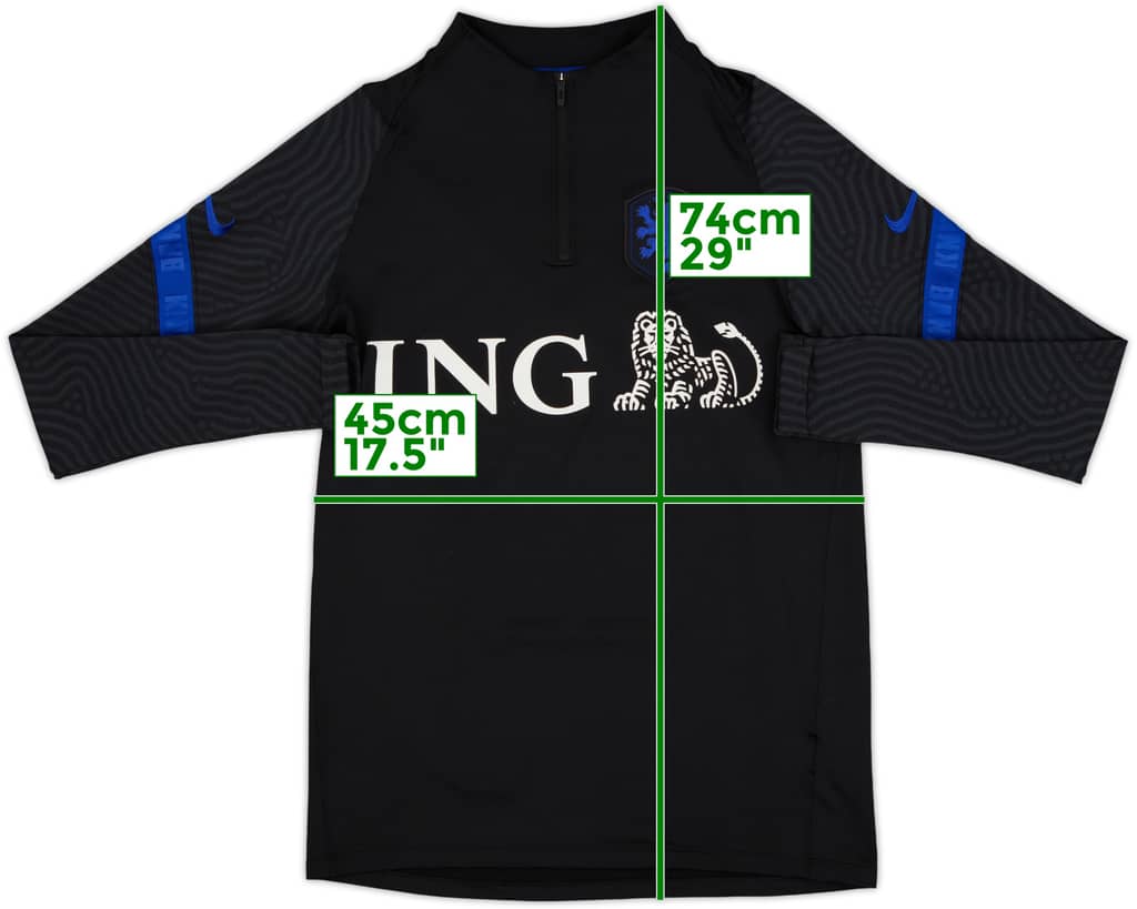 2020-21 Netherlands Nike 1/4 Zip Drill Top - 7/10 - (M)