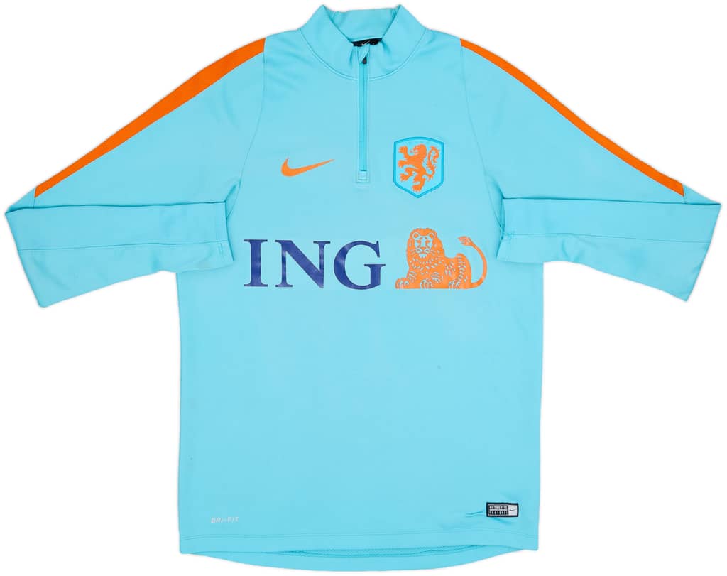 2016-18 Netherlands Nike 1/4 Zip Training Top - 6/10 - (M)