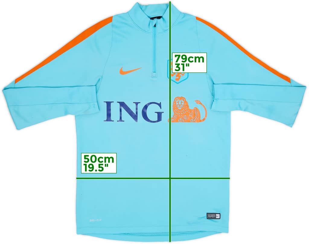 2016-18 Netherlands Nike 1/4 Zip Training Top - 6/10 - (M)