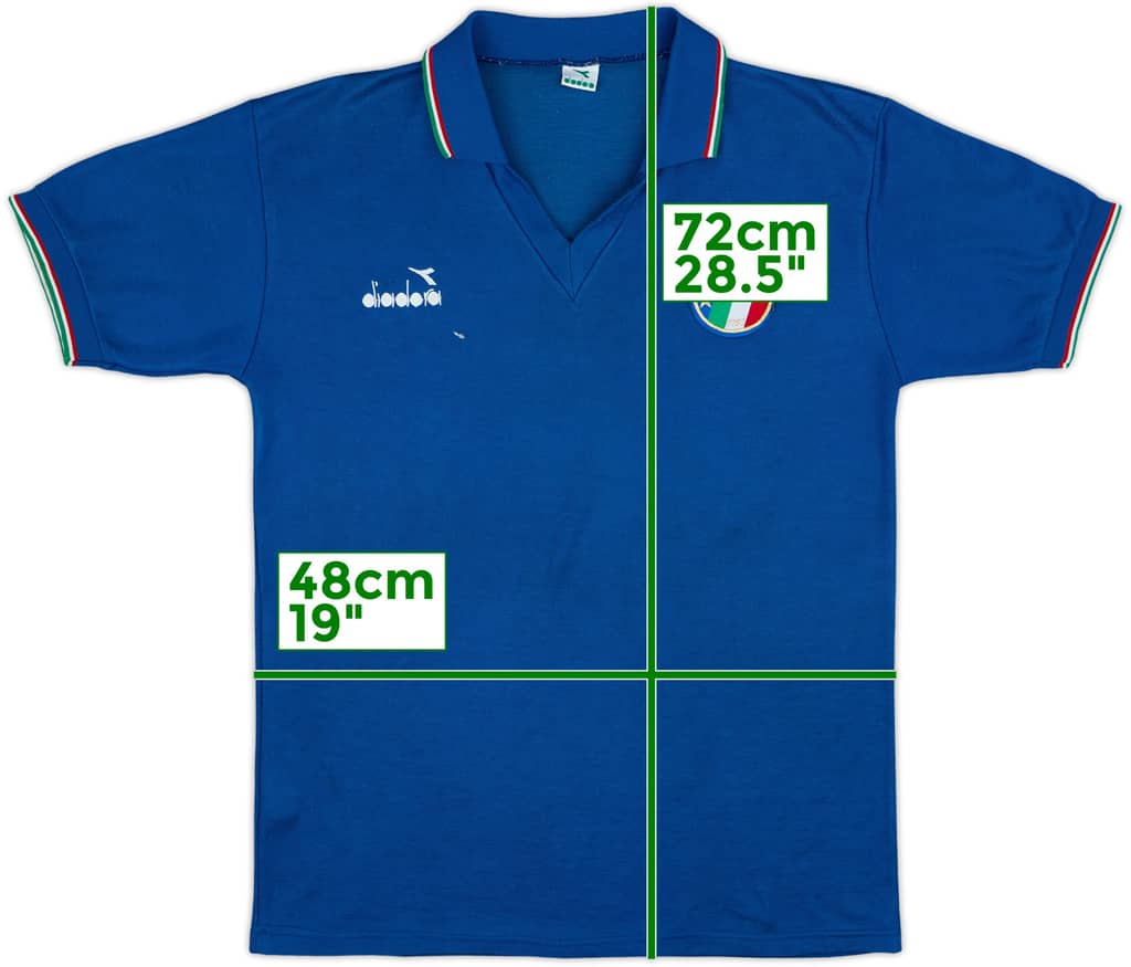 1986-91 Italy Home Shirt - 6/10 - (L)