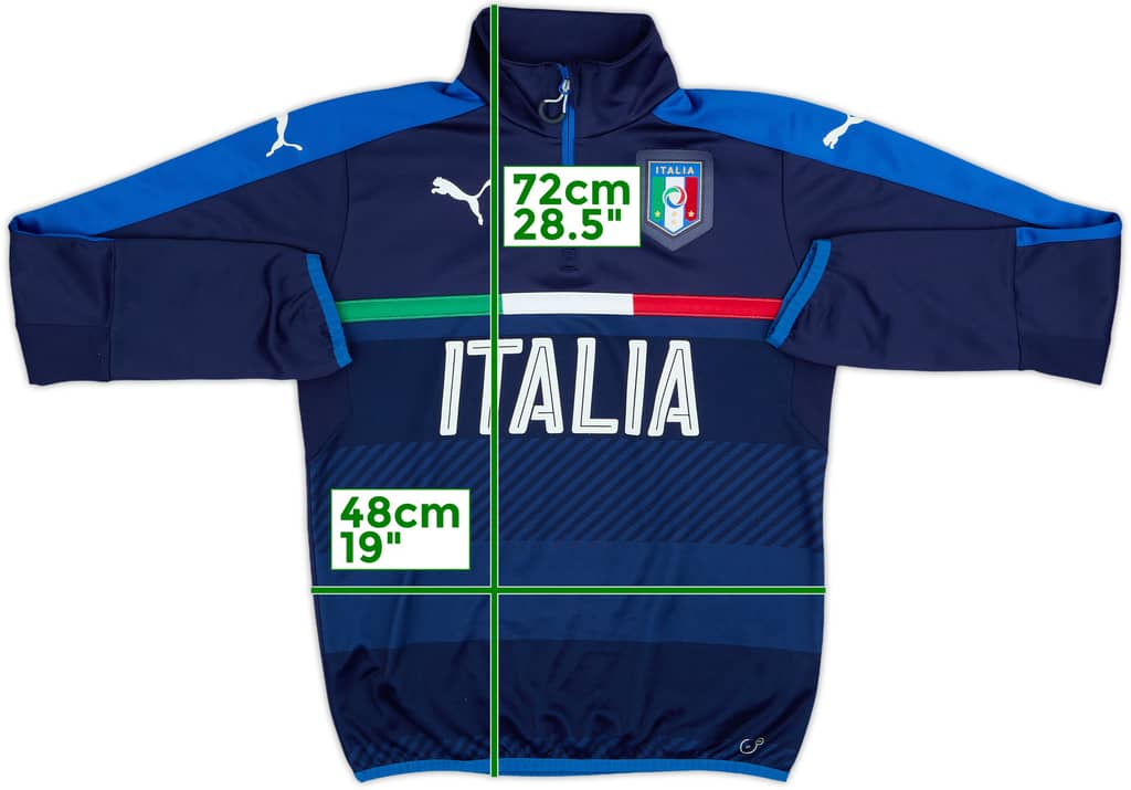 2015-16 Italy Puma 1/4 Zip Drill Top - 8/10 - (S)