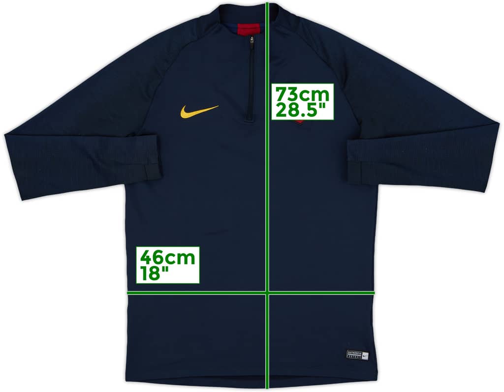 2019-20 Roma Nike 1/4 Zip Drill Top - 8/10 - (M)