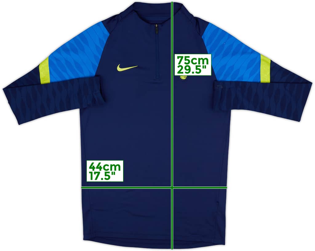 2021-22 Tottenham Nike 1/4 Zip Training Top - 8/10 - (S)