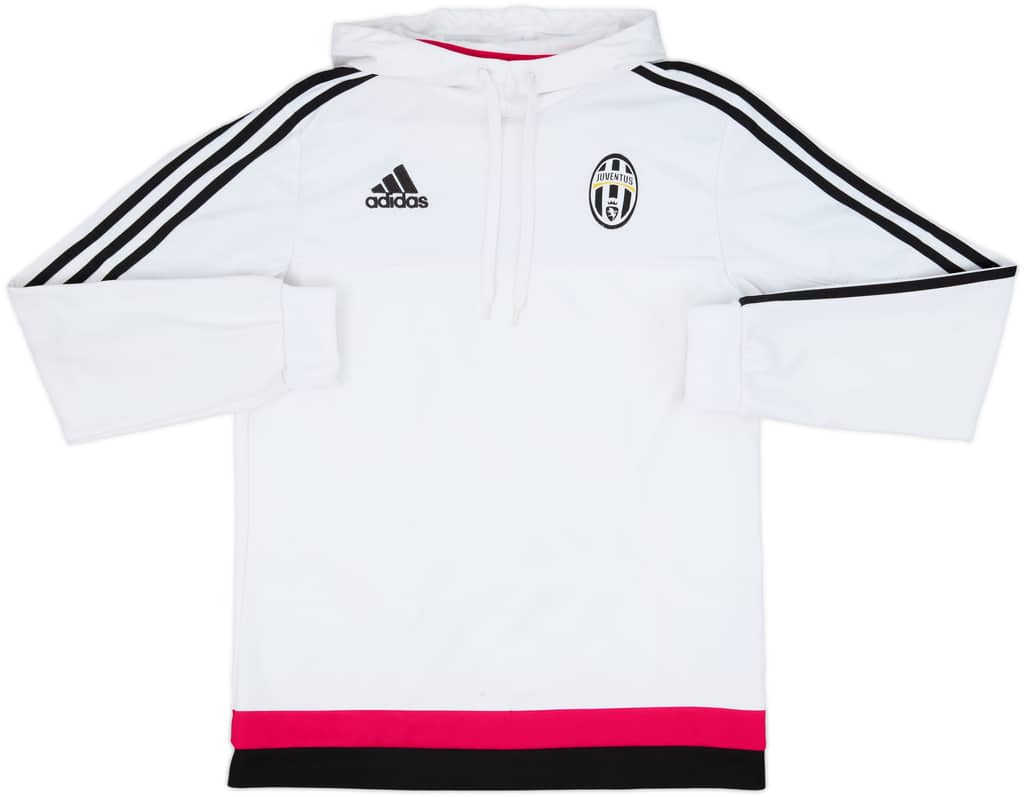 2015-16 Juventus adidas Hooded Sweat Top - 7/10 - (S)