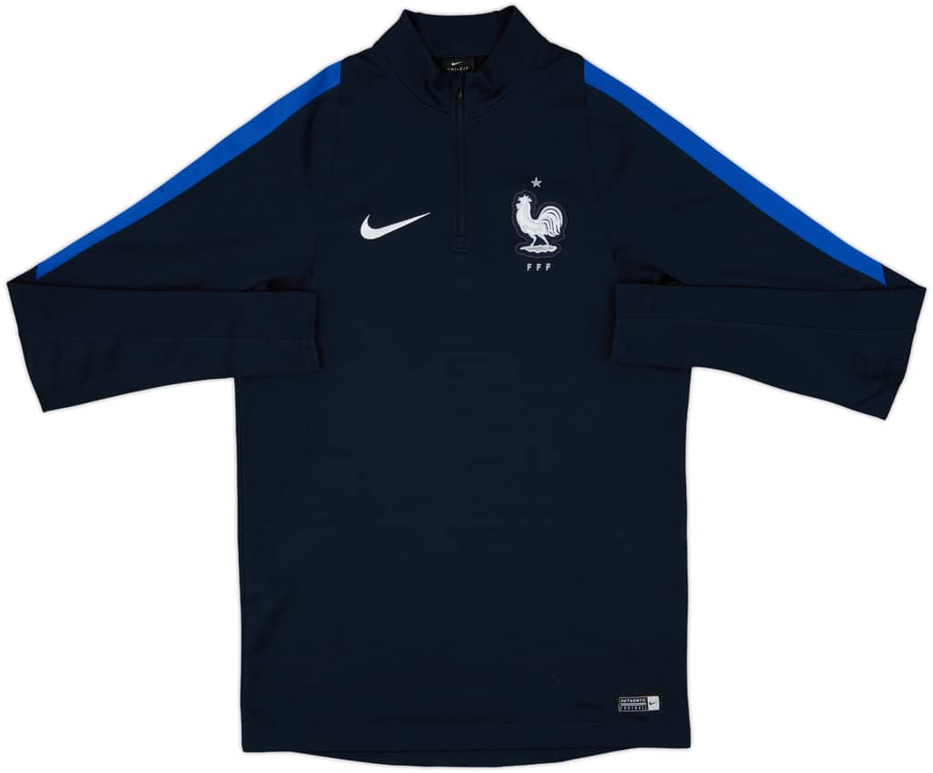 2017-18 France Nike 1/4 Zip Drill Top - 7/10 - (S)